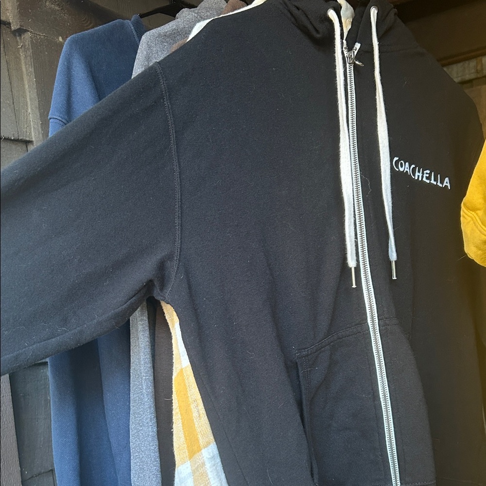Coachella 2019 lineup Black Zip-Up Hoodie